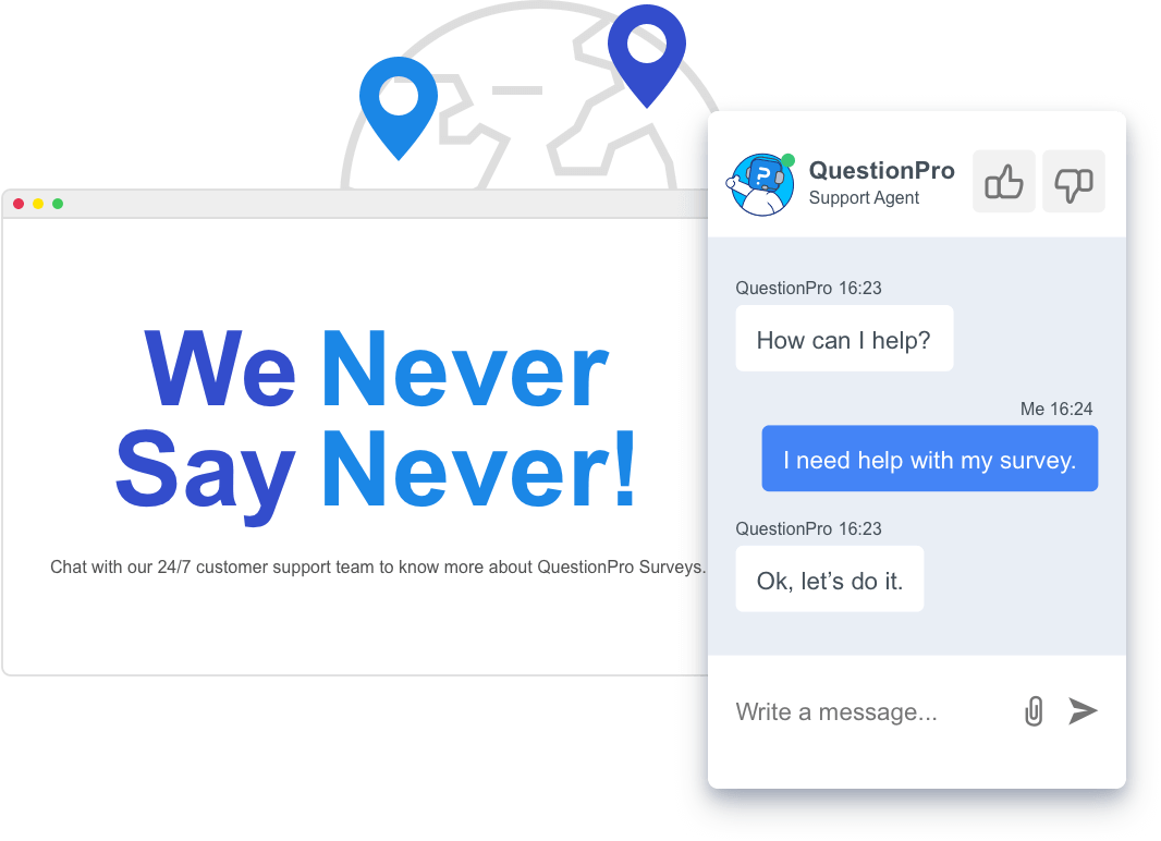 Chat and Support - QuestionPro